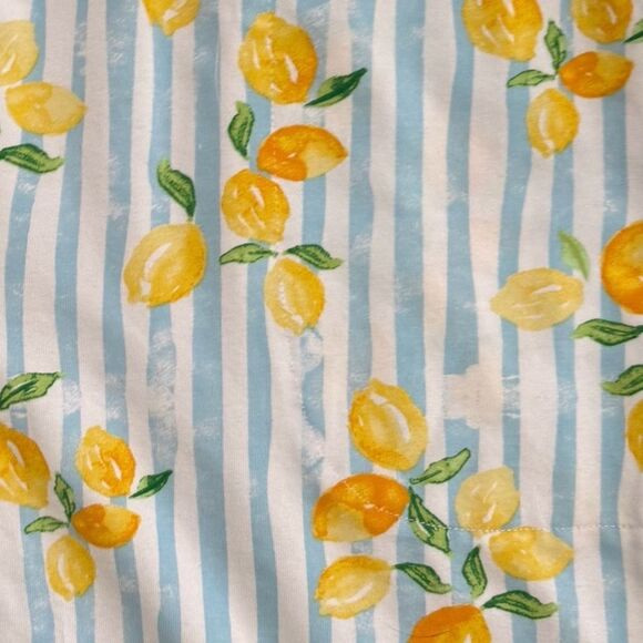 d&co Chic Women’s Size Large Citrus Lemon Print Pajama Pants d&co Beach Comfort - Picture 6 of 6